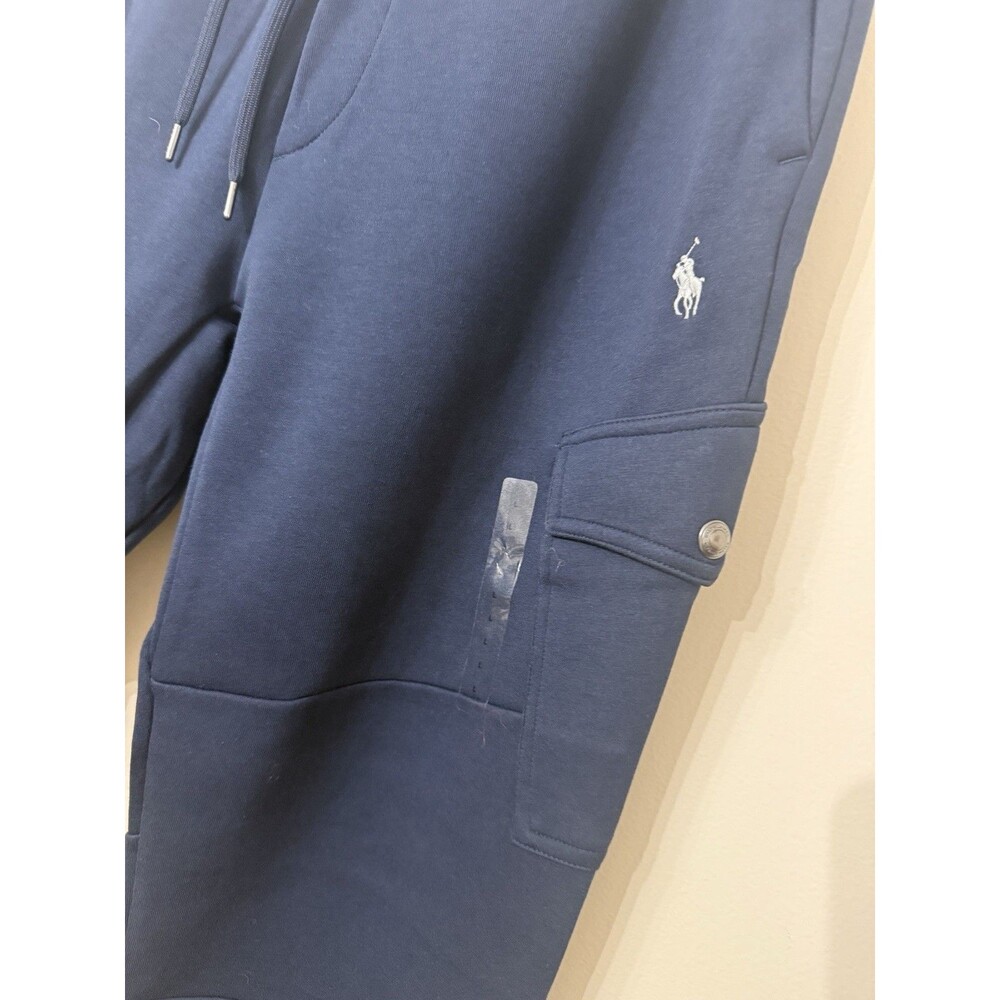 Polo Ralph Laure Mens size L Cargo Double knit Jogger Aivator Blue NWT - Picture 5 of 11